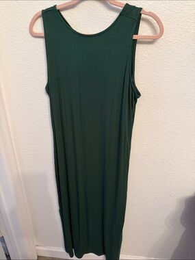 Long green dress